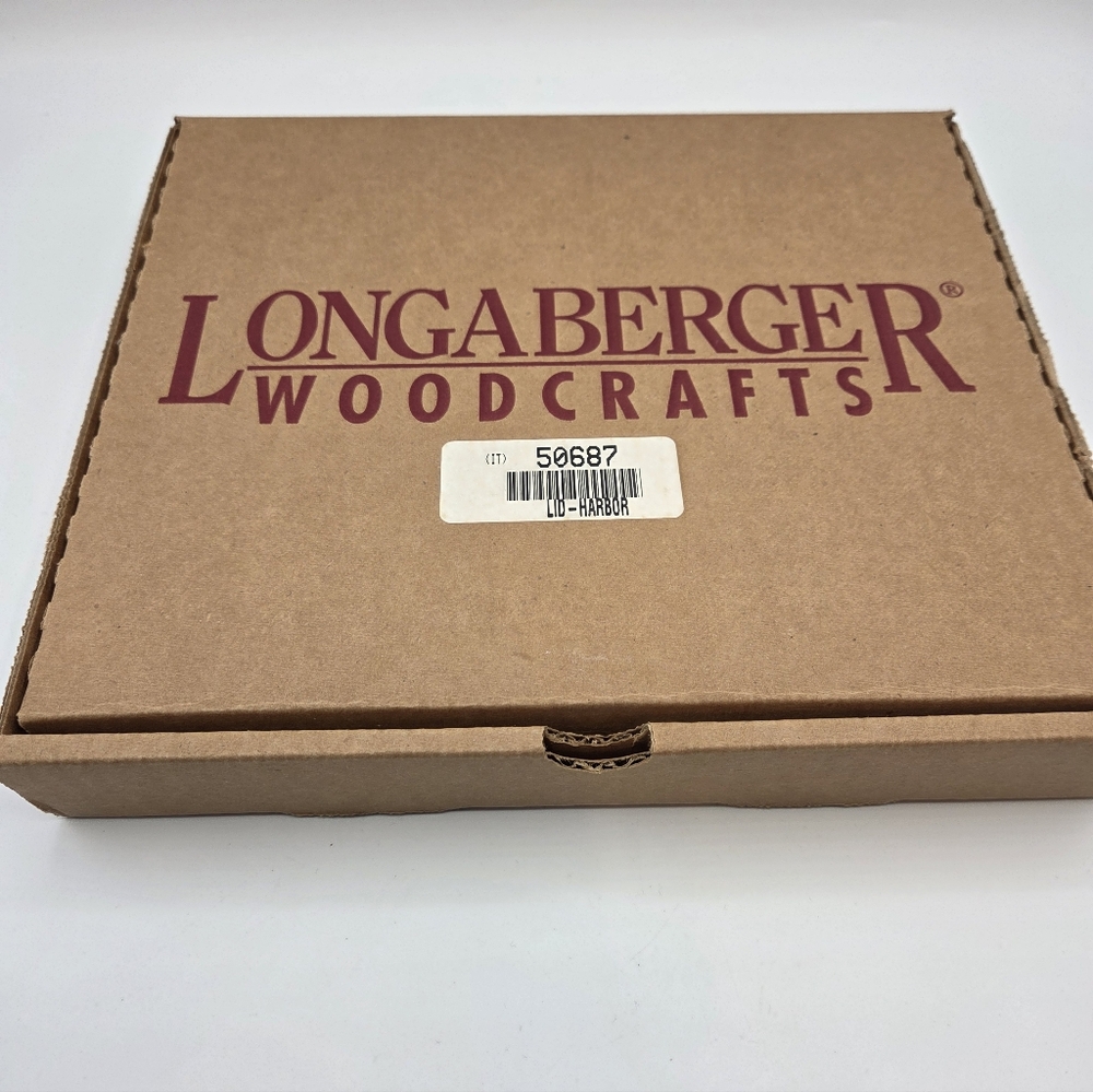 Longaberger Woodcrafts Harbor Lid New in Box - Picture 4 of 5